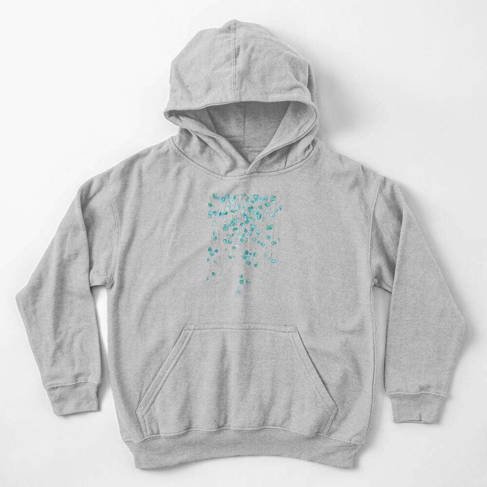 youth black hoodie with strings