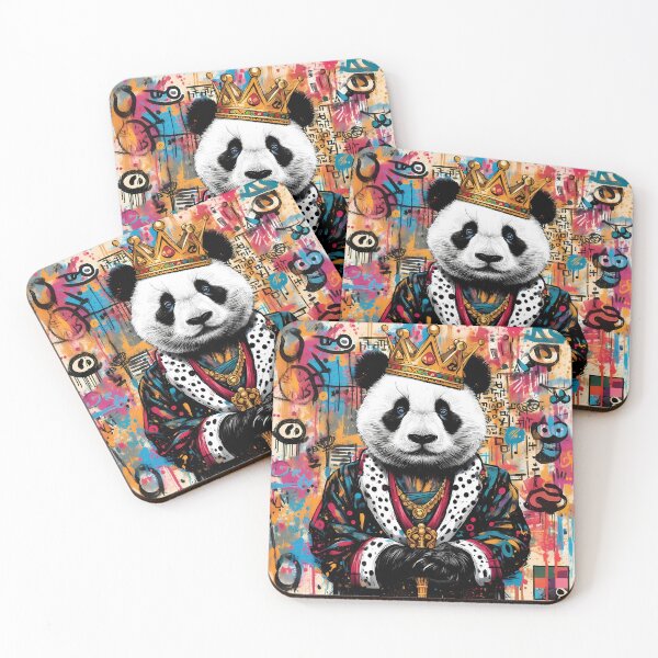 Item preview, Panda King - Neo Expressionism Street Art designed and sold by Kittyzens.