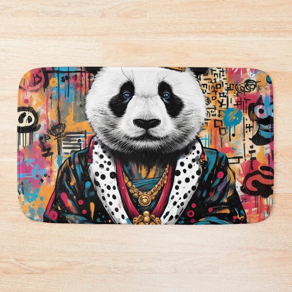 Item preview, Panda King - Neo Expressionism Street Art designed and sold by Kittyzens.