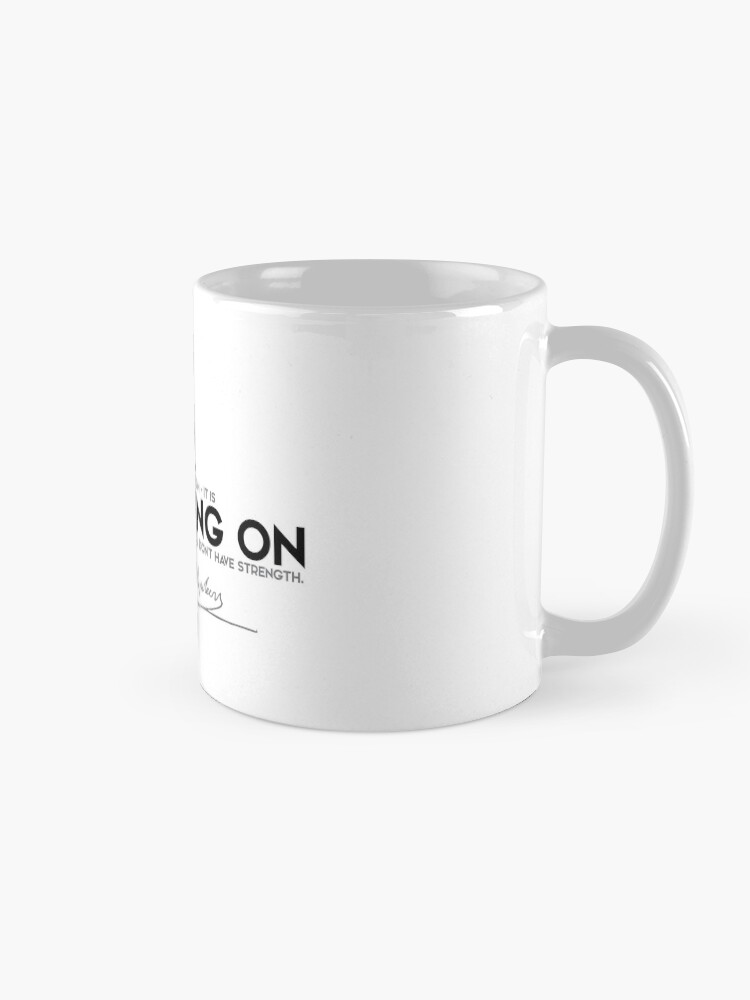 Alternate view of courage going on - napoleon Mug