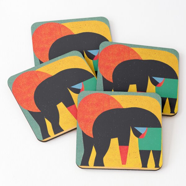 Item preview, Explore Simplistic & Minimalistic African Elephant Art designed and sold by ArtificialGenes.