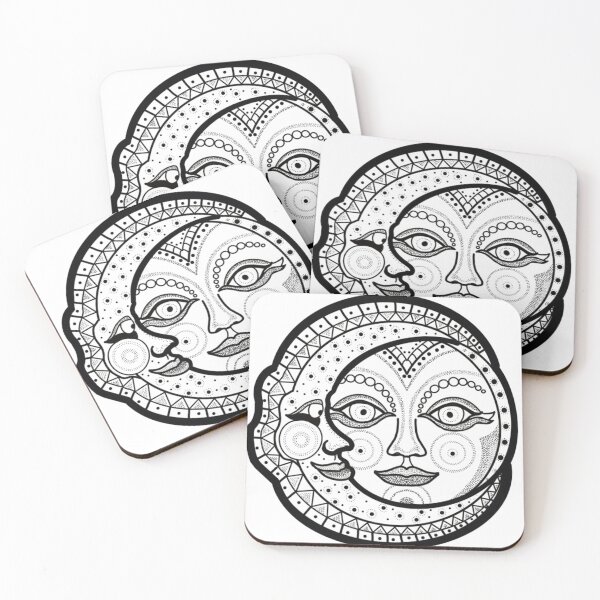 Item preview, Sun and moon mandala designed and sold by Hurricanegreen.