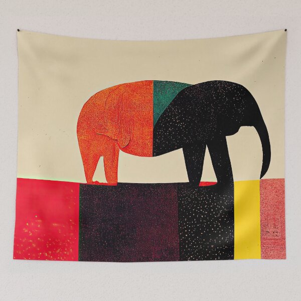 Item preview, Explore Simplistic & Minimalistic African Elephant Art designed and sold by ArtificialGenes.