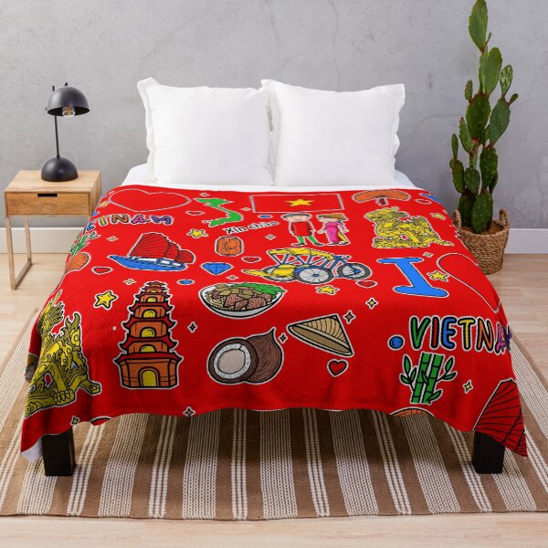 Item preview, Vietnamese hand drawn landmarks, Vietnam map, Culture icons designed and sold by mashmosh.