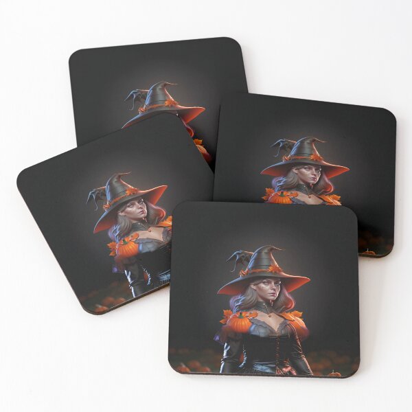 Item preview, Witch and pumpkins on Halloween designed and sold by D- Day.