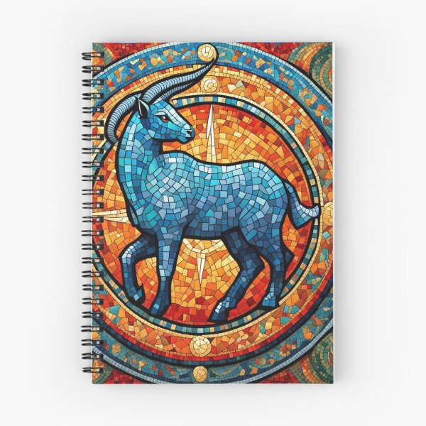 Item preview, Capricorn Zodiac Sign Mosaic Style designed and sold by HanaiPrint.
