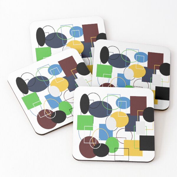 Item preview, Colorful, Abstract, Geometric, Shapes, Design, Circles, n Squares designed and sold by DianeBP.