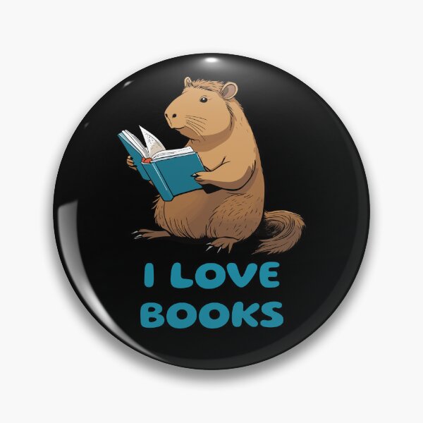Item preview, Capybara Loving Books designed and sold by twisted-dot.