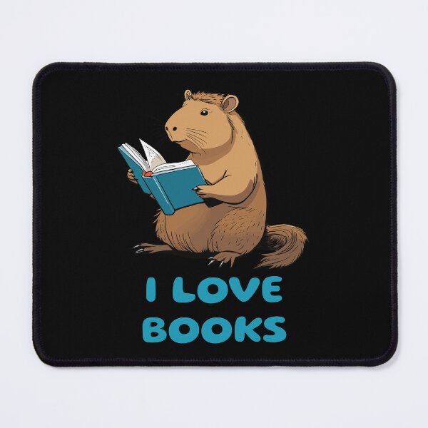 Item preview, Capybara Loving Books designed and sold by twisted-dot.