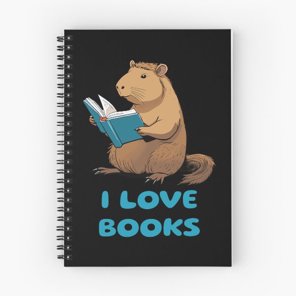 Item preview, Capybara Loving Books designed and sold by twisted-dot.