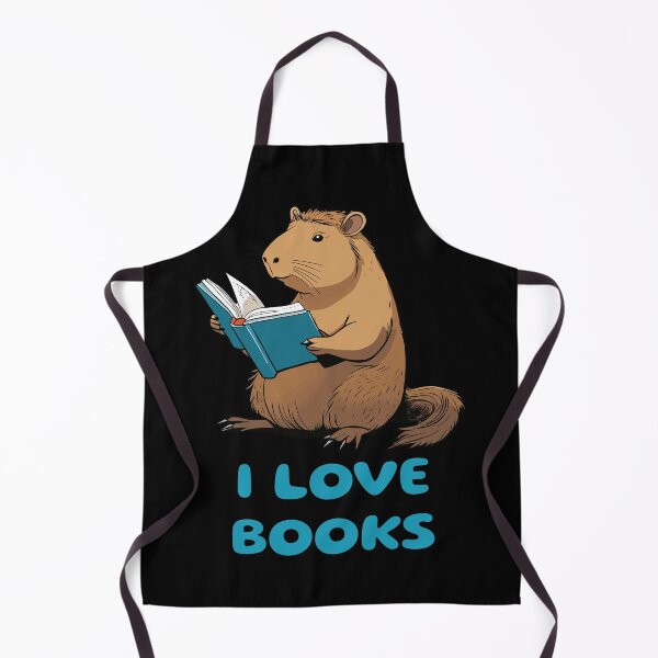 Item preview, Capybara Loving Books designed and sold by twisted-dot.