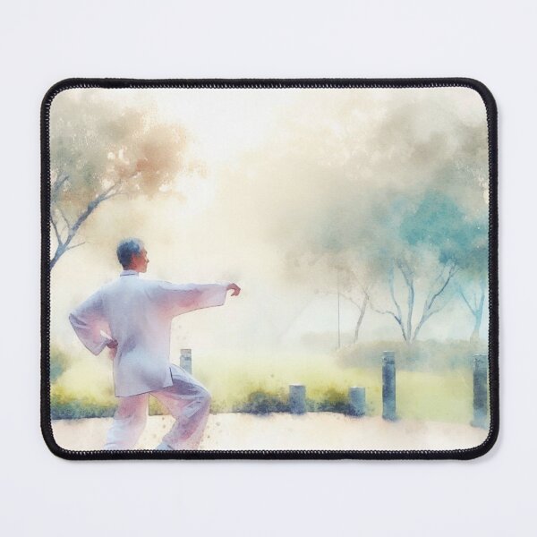 Item preview, Watercolor Tai Chi in Park Chinese Martial Art Peace designed and sold by Martial-Art-23.