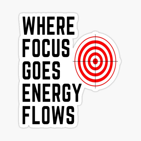Item preview, Tony Robbins Motivation - Where Focus Goes Energy Flows designed and sold by pinkycherry.