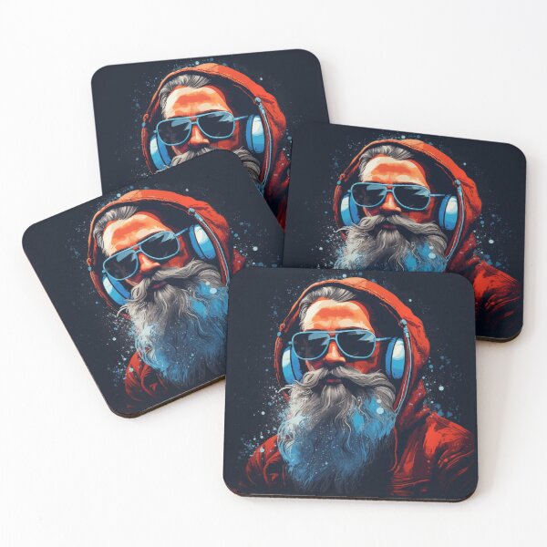 Item preview, Santa with Headphones Christmas Comic XMAS designed and sold by 0DarkArtz0.