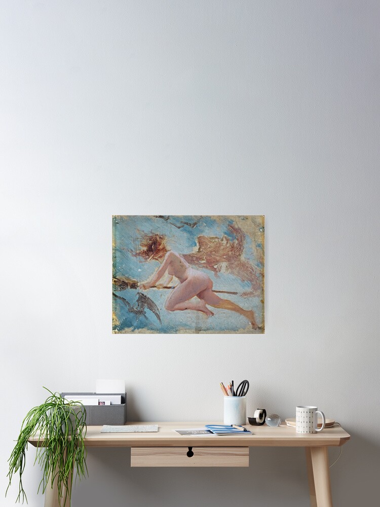 Study of A Witch - Luis Ricardo Falero  Poster