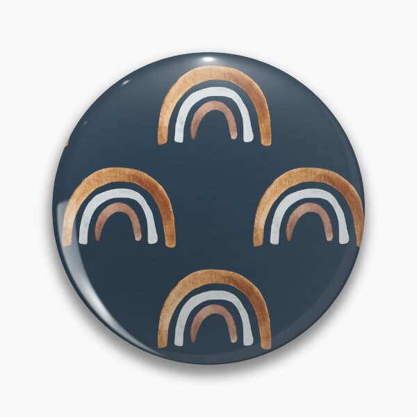 Item preview, Boho Neutral Rainbows on Navy Blue designed and sold by cateandrainn.