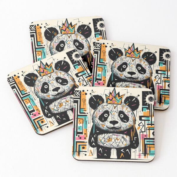 Item preview, Panda King - Neo Expressionism Street Art designed and sold by Kittyzens.