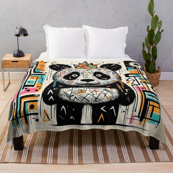 Item preview, Panda King - Neo Expressionism Street Art designed and sold by Kittyzens.