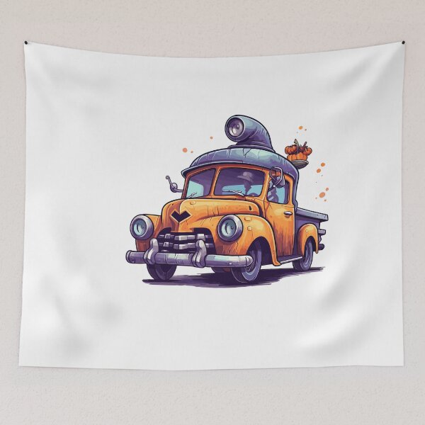 Item preview, Haunted Car Halloween Cute Cartoon (Image 9/27) designed and sold by DigitalArtify.