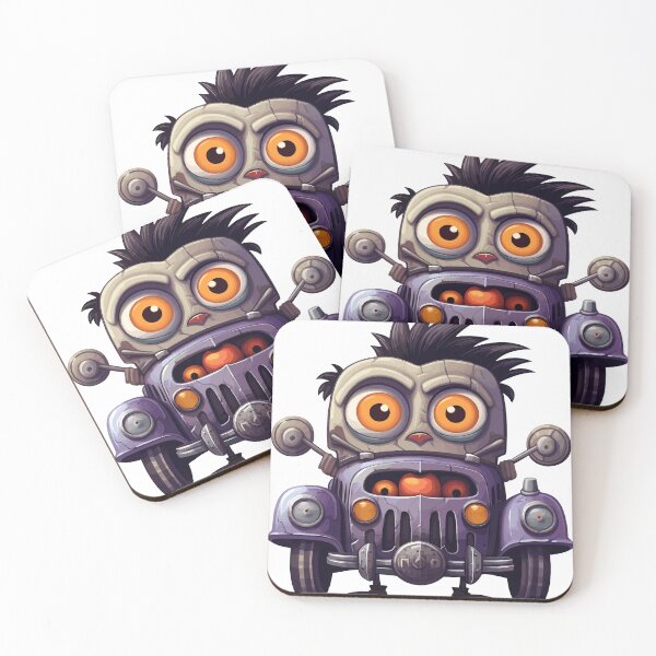 Item preview, Haunted Car Halloween Cute Cartoon (Image 16/27) designed and sold by DigitalArtify.