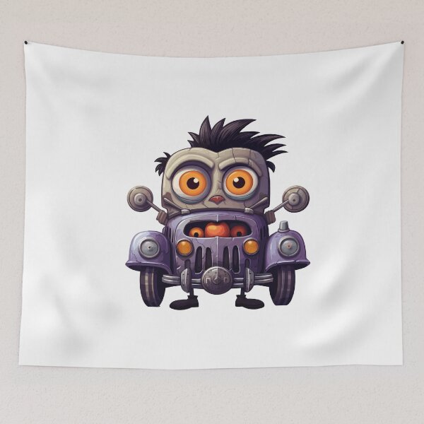 Item preview, Haunted Car Halloween Cute Cartoon (Image 16/27) designed and sold by DigitalArtify.