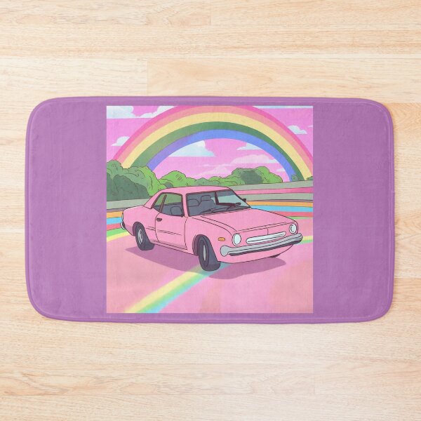 Item preview, PINK CAR under rainbow designed and sold by NESIHO.