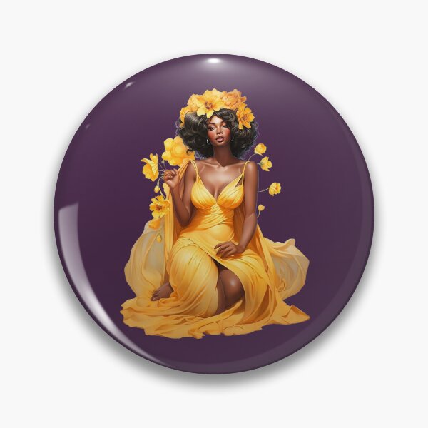 Item preview, Oshun sitting with flowers designed and sold by Remek-Design.