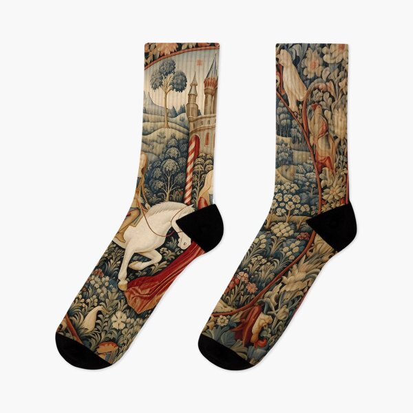 Item preview, Medieval Style Tapestry of a Knight and Princess designed and sold by dcrc.