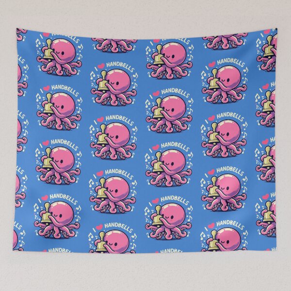 Item preview, Octopus Loves Handbells designed and sold by SubtleSplit.