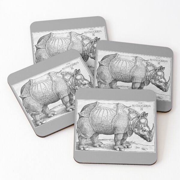 Item preview, Rhinoceros From The Imagination of Albrecht Dürer, 1515 designed and sold by RocketshipRetro.