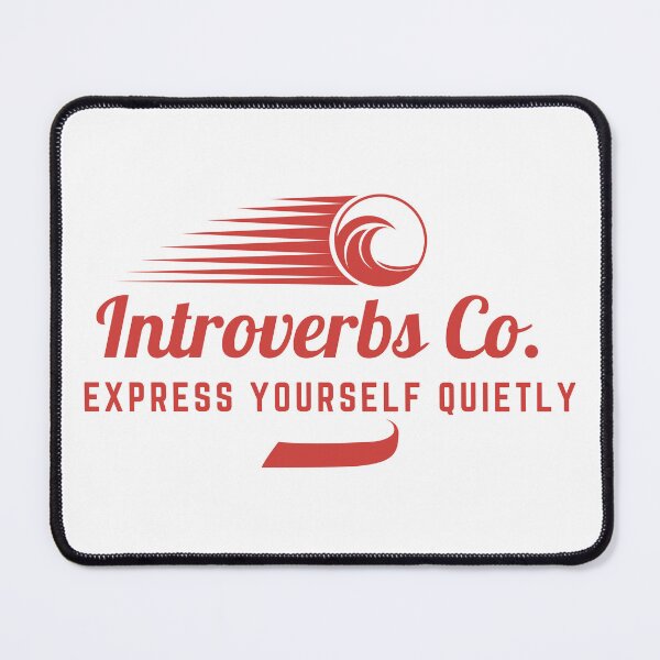 Item preview, Introverbs Express Yourself Quietly logo design - Funny introvert quote designed and sold by wholigans.