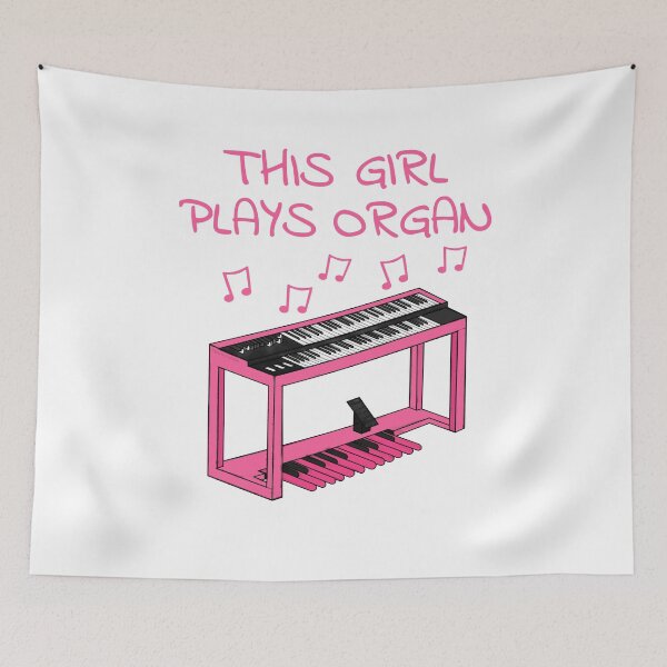 Item preview, Jazz Organist, This Girl Plays Organ, Female Musician designed and sold by doodlerob.