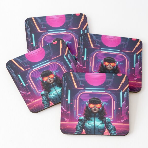 Item preview, RetroFusion: AI-Generated Prints – Where 80s Sci-Fi Nostalgia Meets Futuristic Artistry designed and sold by luminamatrixart.