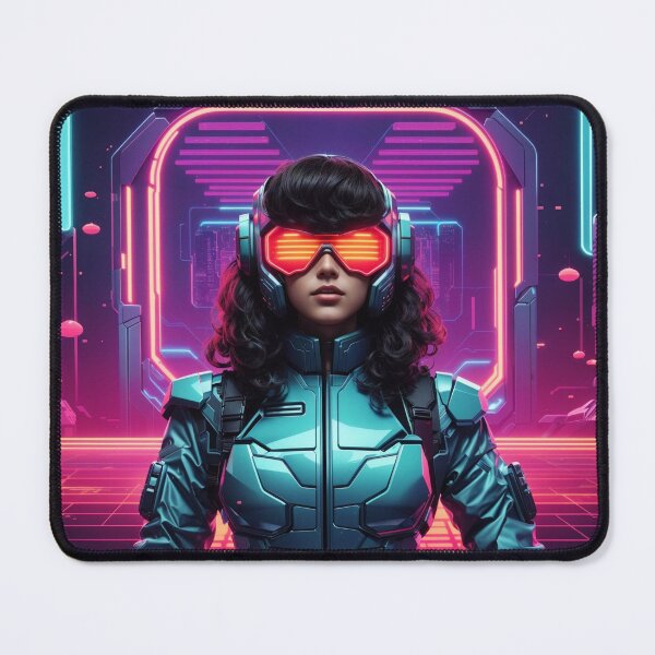 Item preview, RetroFusion: AI-Generated Prints – Where 80s Sci-Fi Nostalgia Meets Futuristic Artistry designed and sold by luminamatrixart.