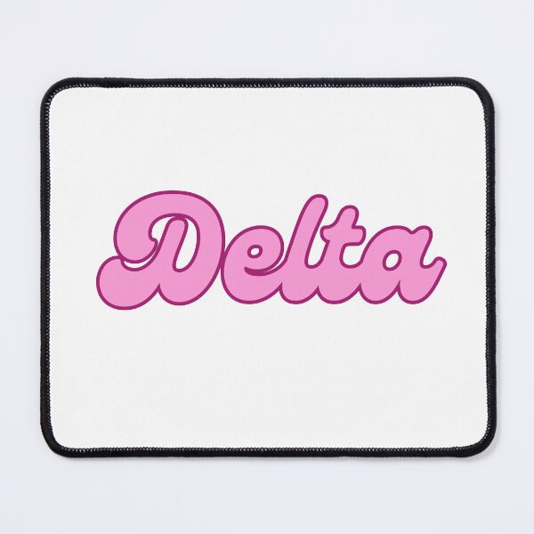 Item preview, cotton candy pink greek letters delta designed and sold by BlossomLane.