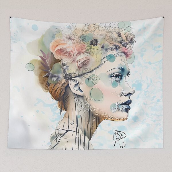 Item preview, Flo’s Facial Fusion - When Thoughts Grow Wild designed and sold by edge-studios.