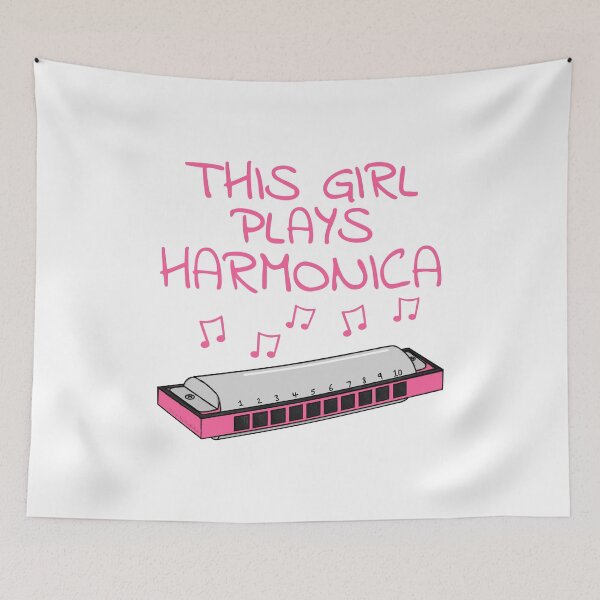 Item preview, This Girl Plays Harmonica, Harmonicist, Female Blues Musician designed and sold by doodlerob.
