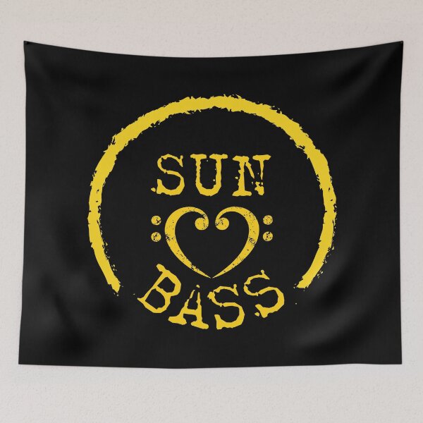 Item preview, Bass Clef Heart Music Sun Drum n Bass designed and sold by boom-art.