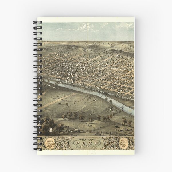 Item preview, Peru, Indiana (1868) designed and sold by allhistory.