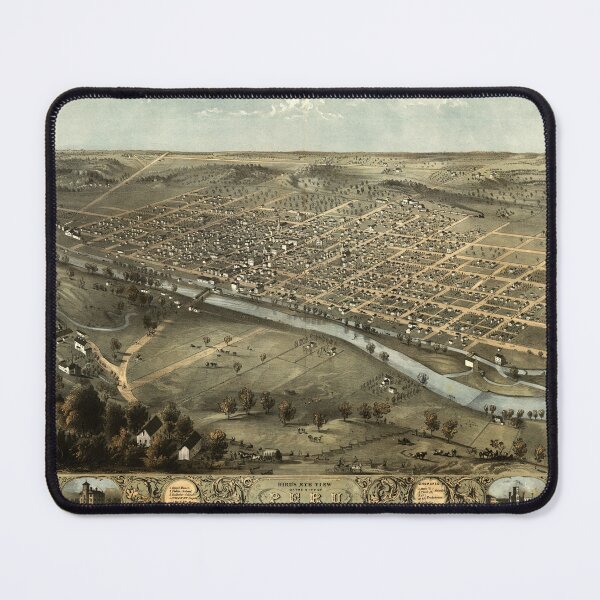 Item preview, Peru, Indiana (1868) designed and sold by allhistory.