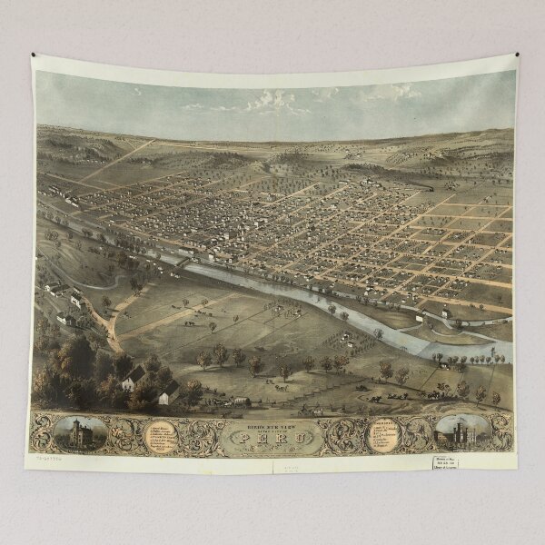 Item preview, Peru, Indiana (1868) designed and sold by allhistory.
