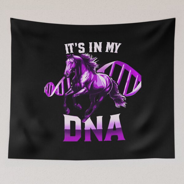 Item preview, It’s in my DNA - horseback riding v3 designed and sold by mwebba2005.