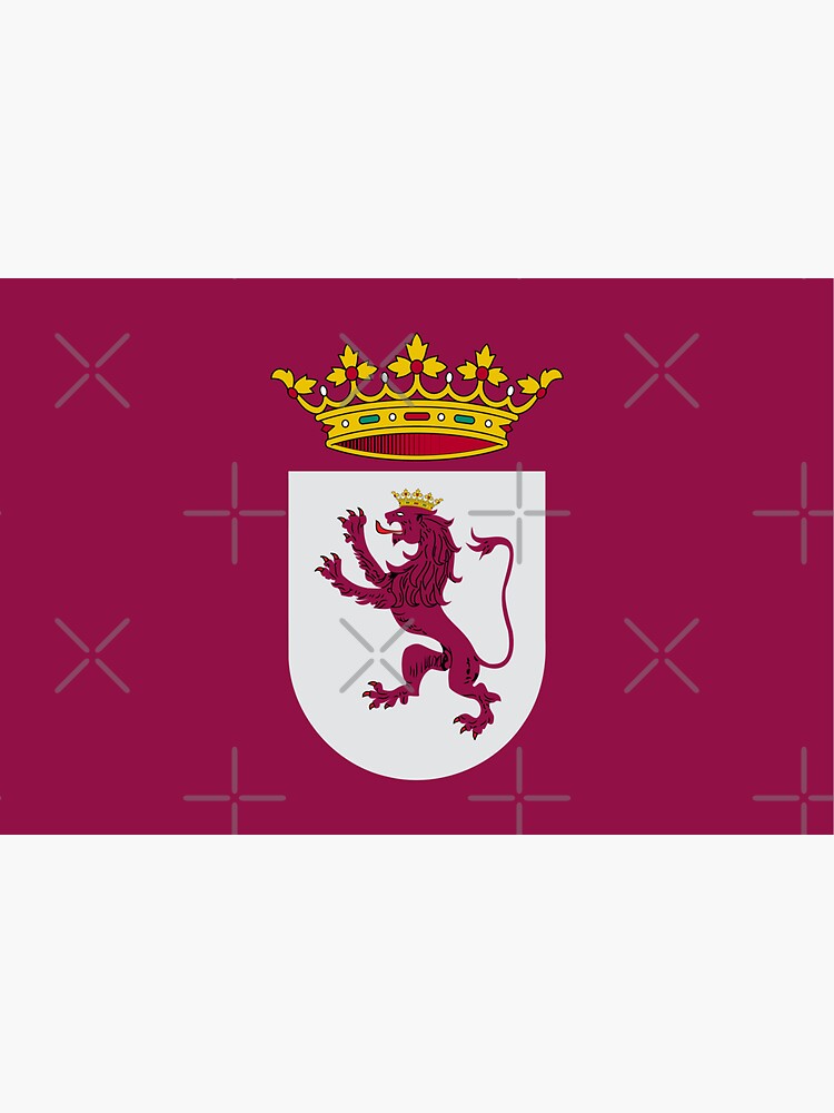 Imagen 3 de 3, Pegatina con la obra Bandera de la Región de León. Clásica, diseñada y vendida por okmultimedia.