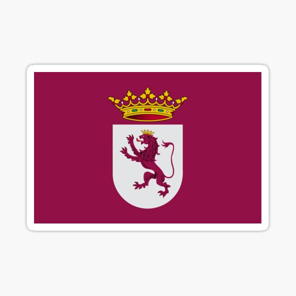 Flag of the León Region. Classic Sticker
