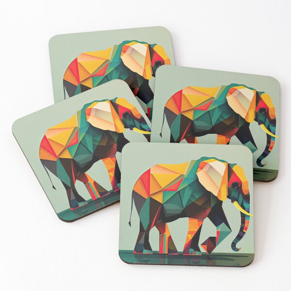 Item preview, Explore Simplistic & Minimalistic African Elephant Art designed and sold by ArtificialGenes.