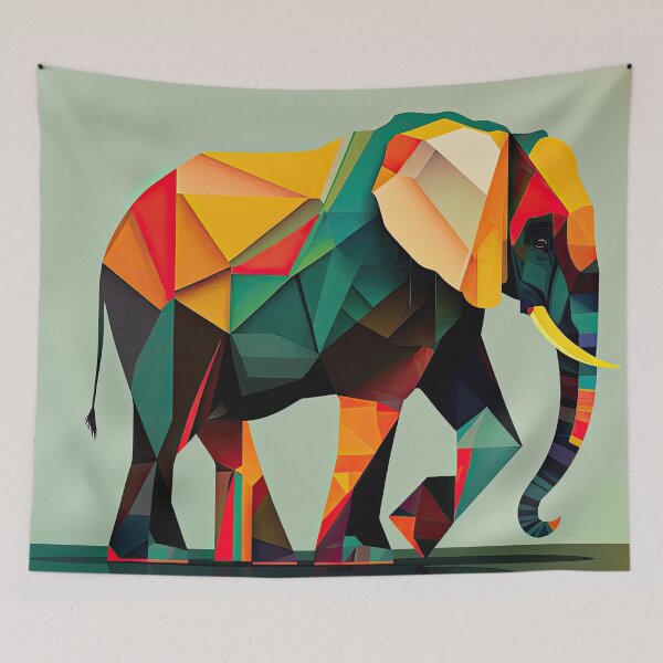 Item preview, Explore Simplistic & Minimalistic African Elephant Art designed and sold by ArtificialGenes.