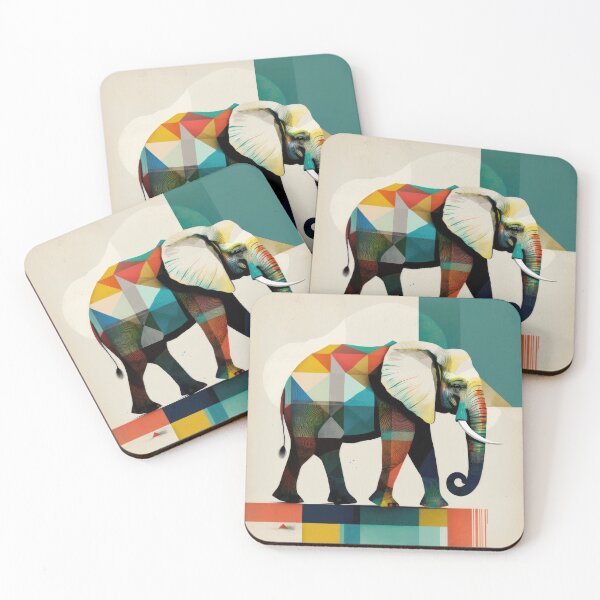 Item preview, Explore Simplistic & Minimalistic African Elephant Art designed and sold by ArtificialGenes.