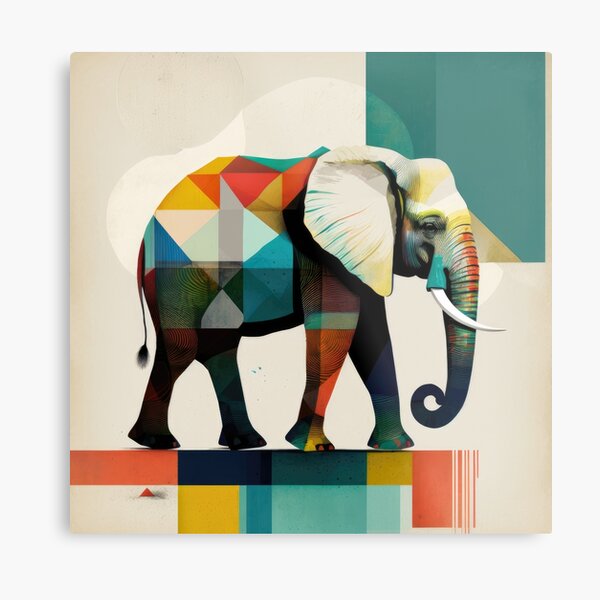 Item preview, Explore Simplistic & Minimalistic African Elephant Art designed and sold by ArtificialGenes.