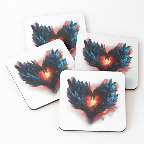 Item preview, Flaming Heart with Wings designed and sold by paoloKing.