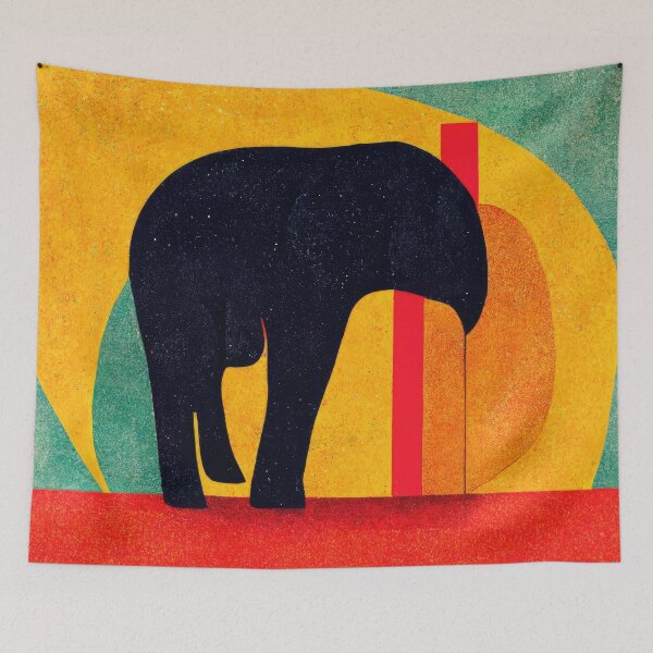 Item preview, Explore Simplistic & Minimalistic African Elephant Art designed and sold by ArtificialGenes.